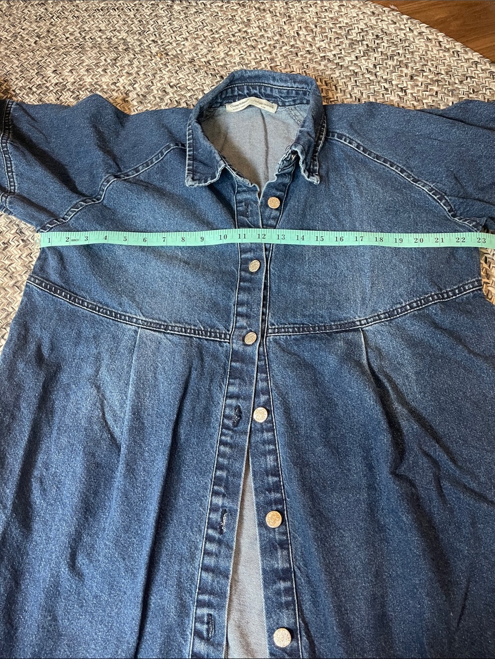 Denim Button-Front Jacket - Picture 6 of 8